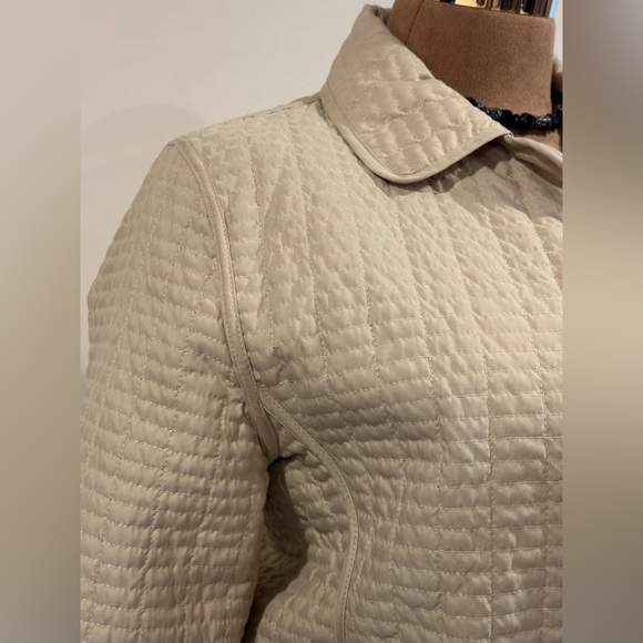 Weatherproof Garment Company Vanilla  Quilted Jacket With Pockets Zip Up Sz S - Picture 4 of 16